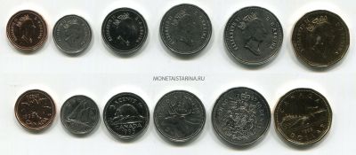 Набор из 6-ти монет 1995 года. Канада