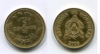 Монета 5 сентаво 2006 года Республика Гондурас
