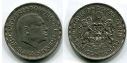 Монета 10 центов 1980 год