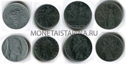 Набор из 4-х монет 1949-1978 гг. Италия