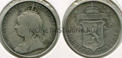 Монета  18 пиастров 1901 год Кипр