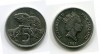 Монета 5 центов 1989 года Новая Зеландия