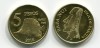 Монета 5 песо 2014 года Остров Пасхи особая территория Чили