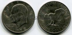 Монета 1 доллар 1972 года США