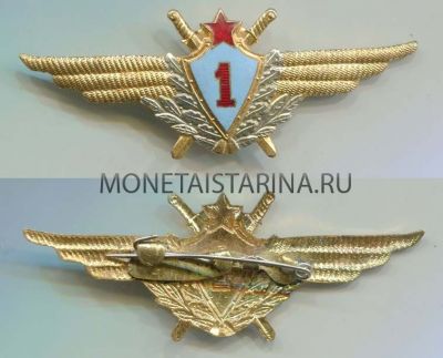 Квалификационный знак "Военный летчик 1-го класса"