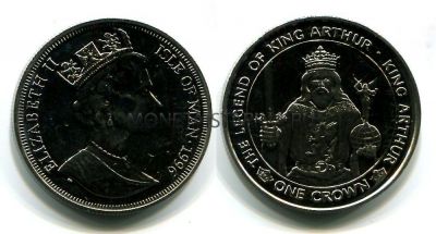 Монета 1 крона 1996 года Остров Мэн