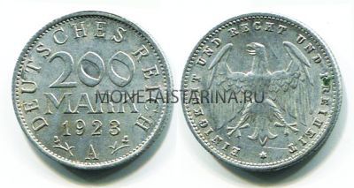 Монета 200 марок 1923 года Германия