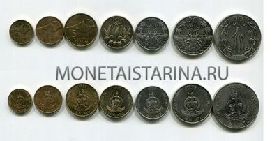 Набор из 7-ми монет 1999-2002 года. Вануату (Океания)