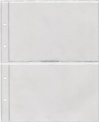 Лист для 2 банкнот 2C формат Оптима (прозрачный)
