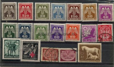 Набор из 19 марок 1941-45 года.Германия