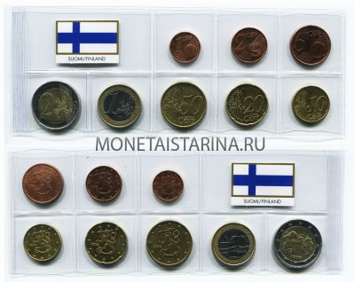 Набор монет евро. Финляндия
