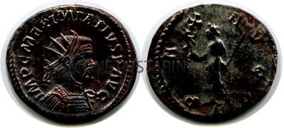 Монета 1/2 фоллиса Максимиана Геркулия (286-310 гг.)