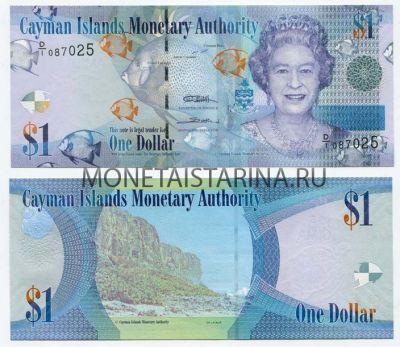 Банкнота 1 доллар 2010 года Каймановы острова