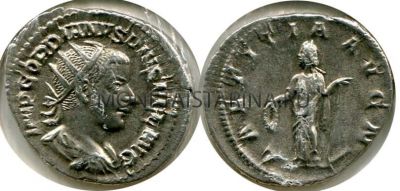 Монета серебряная антониниан Гордиана III (238-244 гг.)
