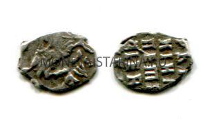 Монета серебряная копейка 1706 года. Петр I