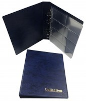 Альбом для карточек и визиток из кожзама (формат Оптима, с 10-ю листами)