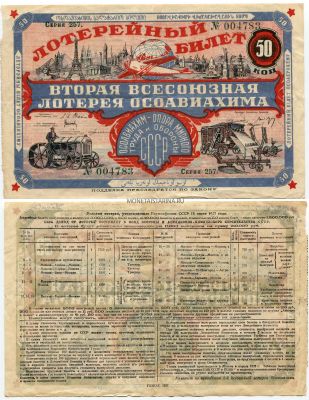 Вторая Всесоюзная лотерея ОСОАВИАХИМА 1927 года