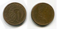 Монета 1 цент 1985 года Новая Зеландия
