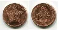 Монета 1 цент 1998 года Содружество Багамских Островов
