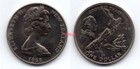 Монета 1 доллар 1969 года Новая Зеландия. 200 лет путишествиям капитана Кука