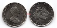 Монета 1 крона 2008 года остров Тристан - да - Кунья Парусник
