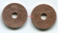 Монета 1 пенни 1959 года Республика Нигерия