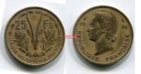 Монета 25 франков 1956 года Французская Западная Африка