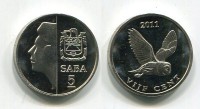 Монета 5 центов 2011 года Остров Саба Антильские острова