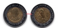 Монета 5 песо 2008 года Мексика Альваро Обрегон 100 лет революции