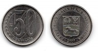 Монета 50 сантимо 2007 года Боливарианская Республика Венесуэла