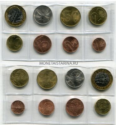 Набор из 8 монет 2009 года (1,2,5,10,20,50 коп., 1,2 руб.). Республика Беларусь