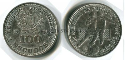 Монета 100 эскудо 1986 года Португалия
