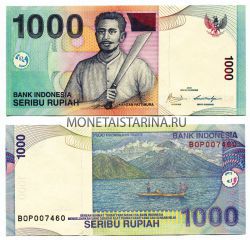 Банкнота 1000 рупий 2009 год Индонезия