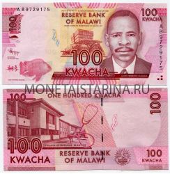 Банкнота 100 малавийских квач 2012 года Малави