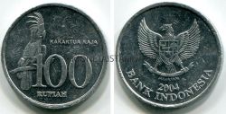 Монета 100 рупий 2004 года. Индонезия