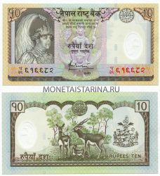 Банкнота 10 рупий 2002 год Непал