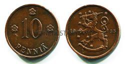 Монета 10 пенни 1935 год Финляндия
