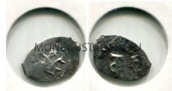 Монета серебряная Денга. Василий III Иванович