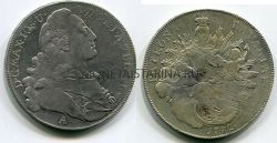 Монета серебряная 1 талер 1772 года.Бавария (Германия)