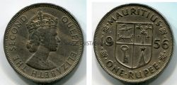 Монета 1 рупий 1956 года. Мавритания