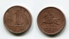 Монета 1 цент 1936 год Литва