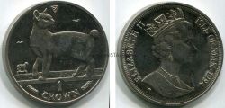 Монета 1 крона 1994 года "Японская кошка короткохвостка". Остров Мэн