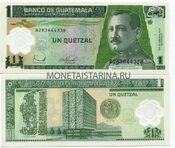 Банкнота 1 кетсаль 2008 года Гватемала