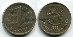 Монета 1 марка 1982 год Финляндия