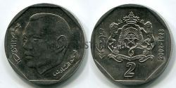 Монета 2 дирхам 2002 года Марокко