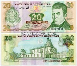 Банкнота 20 лемпира 2006 года Гондурас