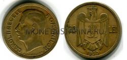 Монета 20 лей 1930 года. Румыния.