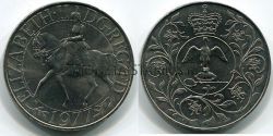 Монета 25 пенсов 1977 год