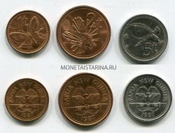 Набор из 3-х монет 1987 года. Папуа-Новая Гвинея