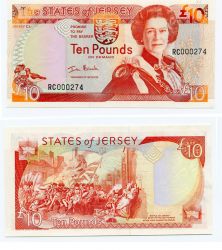 Банкнота 10 фунтов 2000 год